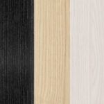 BLACK NATURAL WHITE STAINED SOLID ASH material